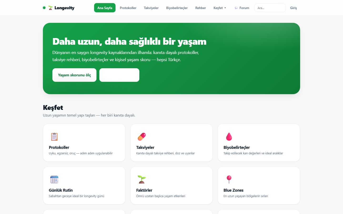Longevity-Ratgeber Startseite